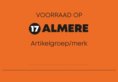 Kaart voorraad op Almere (OFM0117)