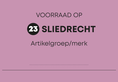 Kaart voorraad op Sliedrecht (OFM0123)