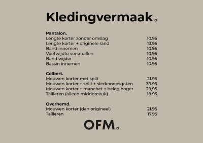 Vermaakkosten - Poster A5 liggend (OFMPO...