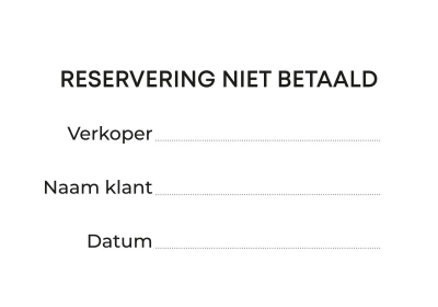Logistiek kaartjes Rood - Reservering ni...